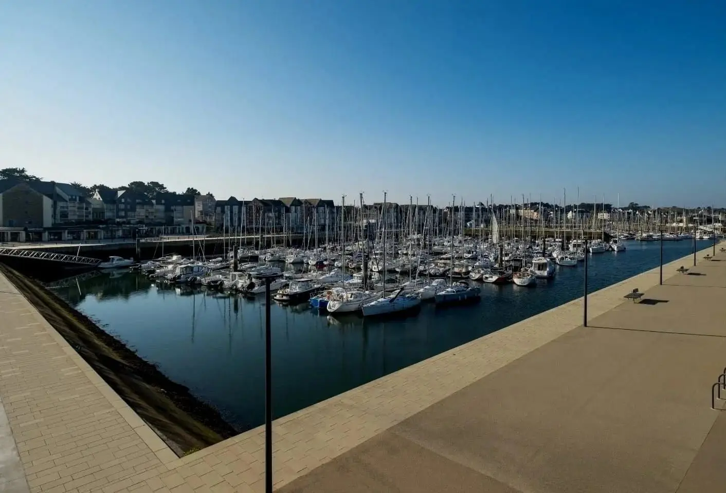 Le port du Crouesty à Arzon vu du ciel
